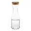 Carafa Everestus, 2610E17960, 1000 ml, Ø95x285 mm, Sticla, Pluta, Transparent