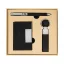 Set cadou 3 piese, Everestus, 2610E18932, 180x165x23 mm, Hartie, Poliester, Metal, Argintiu