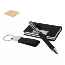 Set cadou 3 piese, Everestus, 2610E18932, 180x165x23 mm, Hartie, Poliester, Metal, Argintiu