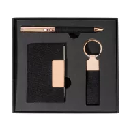   Set cadou 3 piese, Everestus, 2610E18931, 180x165x23 mm, Hartie, Poliester, Metal, Roz