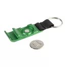Breloc cu desfacator, Everestus, 2610E18127, 24x90 mm, Aluminiu, Otel inoxidabil, Verde