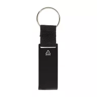   Breloc cu desfacator, Everestus, 2610E18125, 24x90 mm, Aluminiu, Otel inoxidabil, Negru