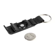  Breloc cu desfacator, Everestus, 2610E18125, 24x90 mm, Aluminiu, Otel inoxidabil, Negru