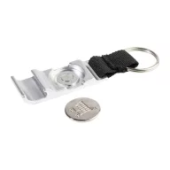   Breloc cu desfacator, Everestus, 2610E18130, 24x90 mm, Aluminiu, Otel inoxidabil, Argintiu