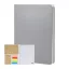 Agenda, Everestus, 2610E18685, B6, Dictando, 124x173x14 mm, Poliuretan, Hartie, Argintiu