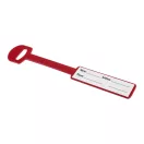 Eticheta bagaj, Everestus, 2610E17418, 35x176x17 mm, Plastic, Rosu