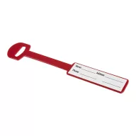   Eticheta bagaj, Everestus, 2610E17418, 35x176x17 mm, Plastic, Rosu