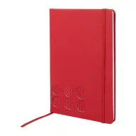   Agenda cu elastic, Everestus, 2610E18721, A5, Dictando, 140x210x14 mm, Poliuretan, Hartie, Rosu