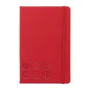 Agenda cu elastic, Everestus, 2610E18721, A5, Dictando, 140x210x14 mm, Poliuretan, Hartie, Rosu