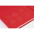 Agenda cu elastic, Everestus, 2610E18721, A5, Dictando, 140x210x14 mm, Poliuretan, Hartie, Rosu