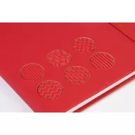   Agenda cu elastic, Everestus, 2610E18721, A5, Dictando, 140x210x14 mm, Poliuretan, Hartie, Rosu