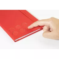   Agenda cu elastic, Everestus, 2610E18721, A5, Dictando, 140x210x14 mm, Poliuretan, Hartie, Rosu