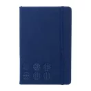 Agenda cu elastic, Everestus, 2610E18718, A5, Dictando, 140x210x14 mm, Poliuretan, Hartie, Albastru