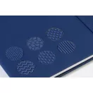 Agenda cu elastic, Everestus, 2610E18718, A5, Dictando, 140x210x14 mm, Poliuretan, Hartie, Albastru