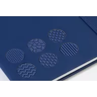   Agenda cu elastic, Everestus, 2610E18718, A5, Dictando, 140x210x14 mm, Poliuretan, Hartie, Albastru
