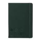 Agenda cu elastic, Everestus, 2610E18719, A5, Dictando, 140x210x14 mm, Poliuretan, Hartie, Verde
