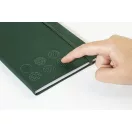 Agenda cu elastic, Everestus, 2610E18719, A5, Dictando, 140x210x14 mm, Poliuretan, Hartie, Verde