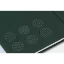 Agenda cu elastic, Everestus, 2610E18719, A5, Dictando, 140x210x14 mm, Poliuretan, Hartie, Verde
