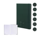 Agenda cu elastic, Everestus, 2610E18719, A5, Dictando, 140x210x14 mm, Poliuretan, Hartie, Verde
