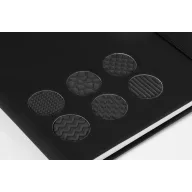   Agenda cu elastic, Everestus, 2610E18717, A5, Dictando, 140x210x14 mm, Poliuretan, Hartie, Negru