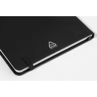   Agenda cu elastic, Everestus, 2610E18717, A5, Dictando, 140x210x14 mm, Poliuretan, Hartie, Negru