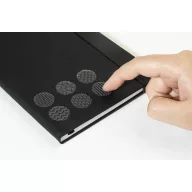   Agenda cu elastic, Everestus, 2610E18717, A5, Dictando, 140x210x14 mm, Poliuretan, Hartie, Negru