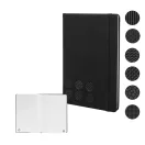 Agenda cu elastic, Everestus, 2610E18717, A5, Dictando, 140x210x14 mm, Poliuretan, Hartie, Negru