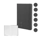 Agenda cu elastic, Everestus, 2610E18720, A5, Dictando, 140x210x14 mm, Poliuretan, Hartie, Gri