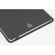   Agenda cu elastic, Everestus, 2610E18720, A5, Dictando, 140x210x14 mm, Poliuretan, Hartie, Gri