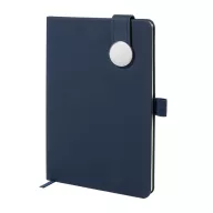   Agenda cu coperta magnetica, Everestus, 2610E18661, A5, Dictando, 145x211x19 mm, Poliuretan, Metal, Albastru