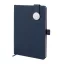 Agenda cu coperta magnetica, Everestus, 2610E18661, A5, Dictando, 145x211x19 mm, Poliuretan, Metal, Albastru