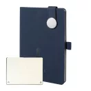 Agenda cu coperta magnetica, Everestus, 2610E18661, A5, Dictando, 145x211x19 mm, Poliuretan, Metal, Albastru