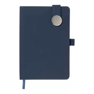   Agenda cu coperta magnetica, Everestus, 2610E18661, A5, Dictando, 145x211x19 mm, Poliuretan, Metal, Albastru