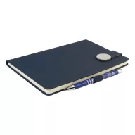   Agenda cu coperta magnetica, Everestus, 2610E18661, A5, Dictando, 145x211x19 mm, Poliuretan, Metal, Albastru