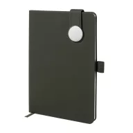   Agenda cu coperta magnetica, Everestus, 2610E18663, A5, Dictando, 145x211x19 mm, Poliuretan, Metal, Verde
