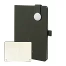 Agenda cu coperta magnetica, Everestus, 2610E18663, A5, Dictando, 145x211x19 mm, Poliuretan, Metal, Verde