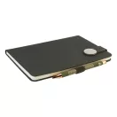 Agenda cu coperta magnetica, Everestus, 2610E18663, A5, Dictando, 145x211x19 mm, Poliuretan, Metal, Verde