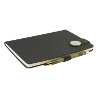   Agenda cu coperta magnetica, Everestus, 2610E18663, A5, Dictando, 145x211x19 mm, Poliuretan, Metal, Verde