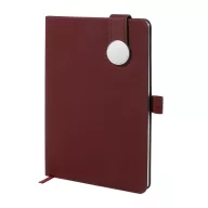   Agenda cu coperta magnetica, Everestus, 2610E18662, A5, Dictando, 145x211x19 mm, Poliuretan, Metal, Rosu Burgundy