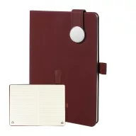   Agenda cu coperta magnetica, Everestus, 2610E18662, A5, Dictando, 145x211x19 mm, Poliuretan, Metal, Rosu Burgundy