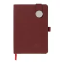 Agenda cu coperta magnetica, Everestus, 2610E18662, A5, Dictando, 145x211x19 mm, Poliuretan, Metal, Rosu Burgundy