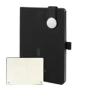 Agenda cu coperta magnetica, Everestus, 2610E18660, A5, Dictando, 145x211x19 mm, Poliuretan, Metal, Negru
