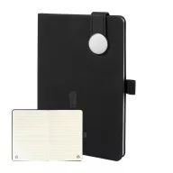   Agenda cu coperta magnetica, Everestus, 2610E18660, A5, Dictando, 145x211x19 mm, Poliuretan, Metal, Negru