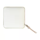 Ruleta patrata pentru corp, Everestus, 2610E18542, 52x52x18 mm, Poliuretan, Alb
