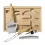 Set accesorii vin, Everestus, 2610E17953, 165x257x34 mm, Bambus, Otel inoxidabil, Natur