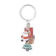   Breloc cu design de Craciun, Everestus, 2610E18117, 28x50 mm, Metal, Rosu
