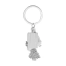 Breloc cu design de Craciun, Everestus, 2610E18117, 28x50 mm, Metal, Rosu
