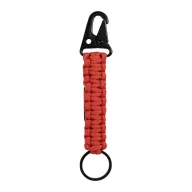   Breloc cu carabina, Everestus, 2610E18134, 158x30 mm, Poliester, Metal, Rosu