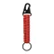 Breloc cu carabina, Everestus, 2610E18134, 158x30 mm, Poliester, Metal, Rosu