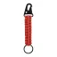 Breloc cu carabina, Everestus, 2610E18134, 158x30 mm, Poliester, Metal, Rosu